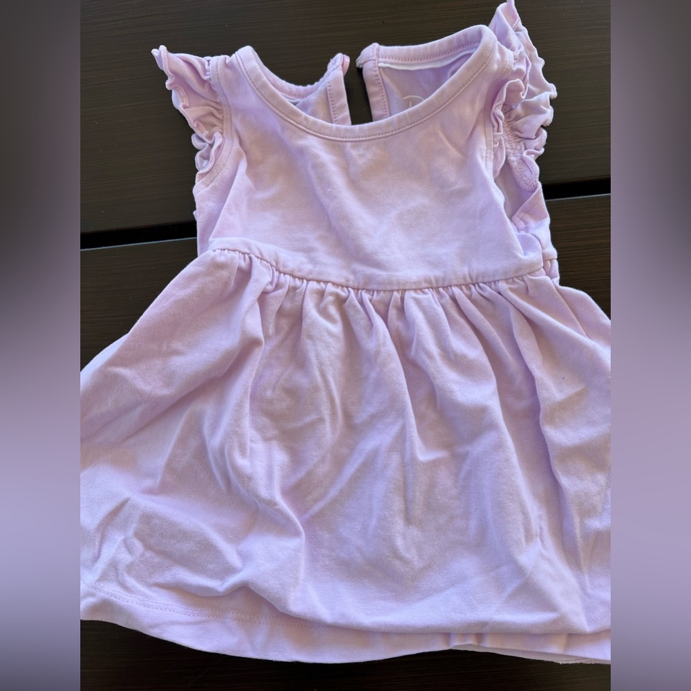 lilac, purple cotton dress